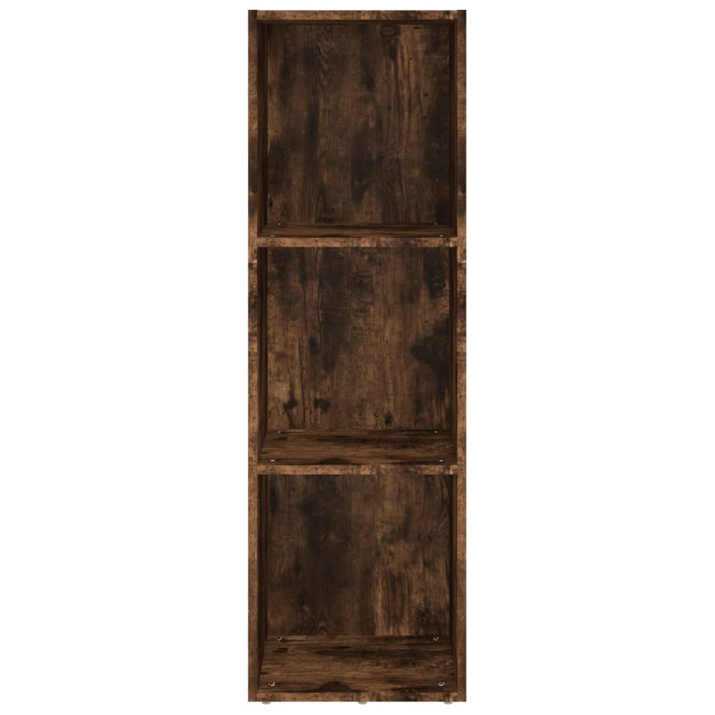 Bücherschrank/TV-Schrank Räuchereiche 36x30x114cm Holzwerkstoff