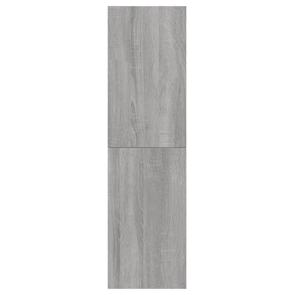 Armoires murales TV 2 pcs. Gris Sonoma 30,5x30x110 cm