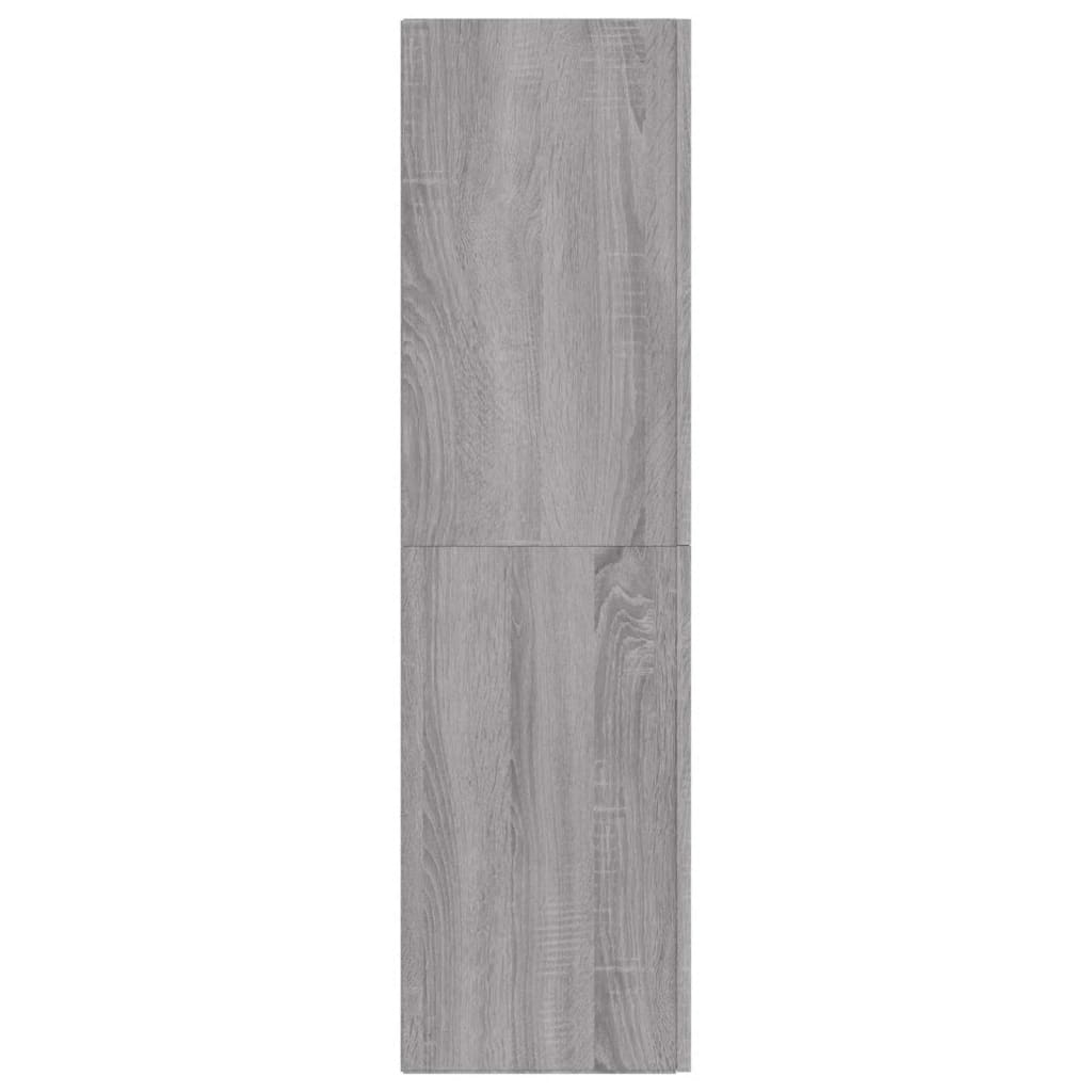 Armoires murales TV 2 pcs. Gris Sonoma 30,5x30x110 cm