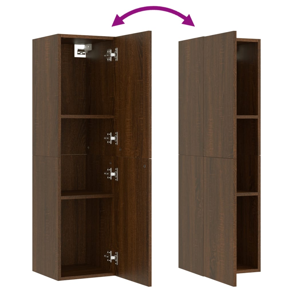 TV-Wandschrank Braun Eichen-Optik 30,5x30x110 cm