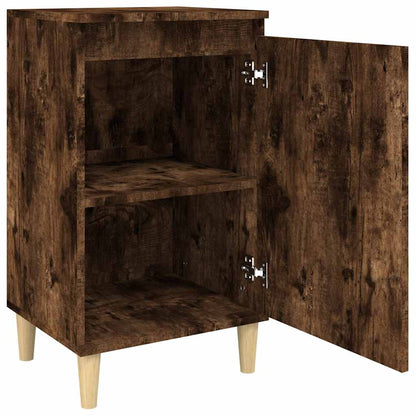 Nachttische 2 Stk. Räuchereiche 40x35x70 cm Holzwerkstoff