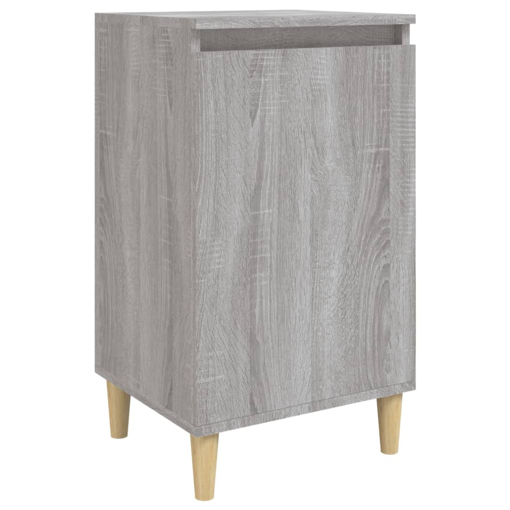 Table de chevet grise Sonoma 40x35x70 cm en bois