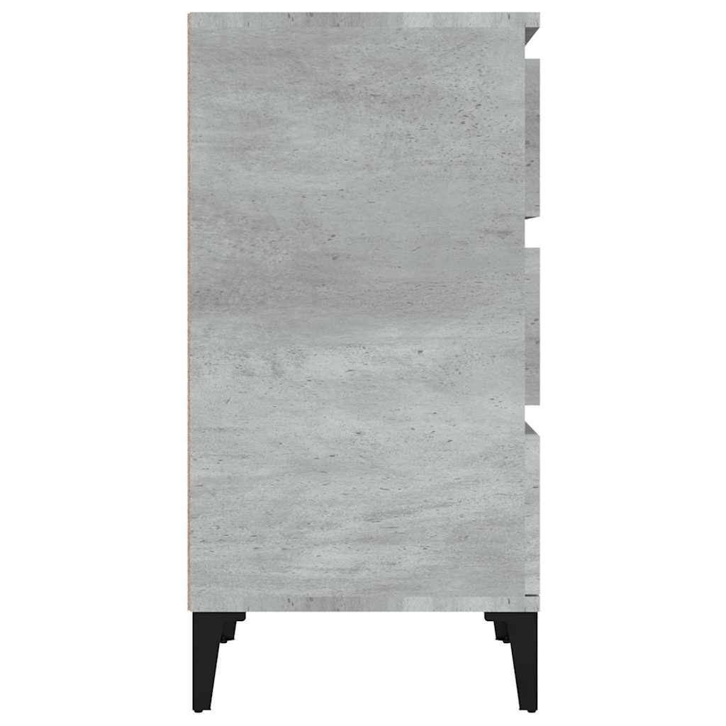 Nachttisch Betongrau 40x35x70 cm Holzwerkstoff