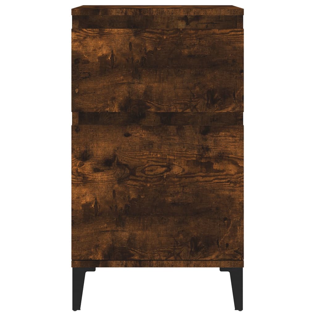 Bedside table smoked oak 40x35x70 cm