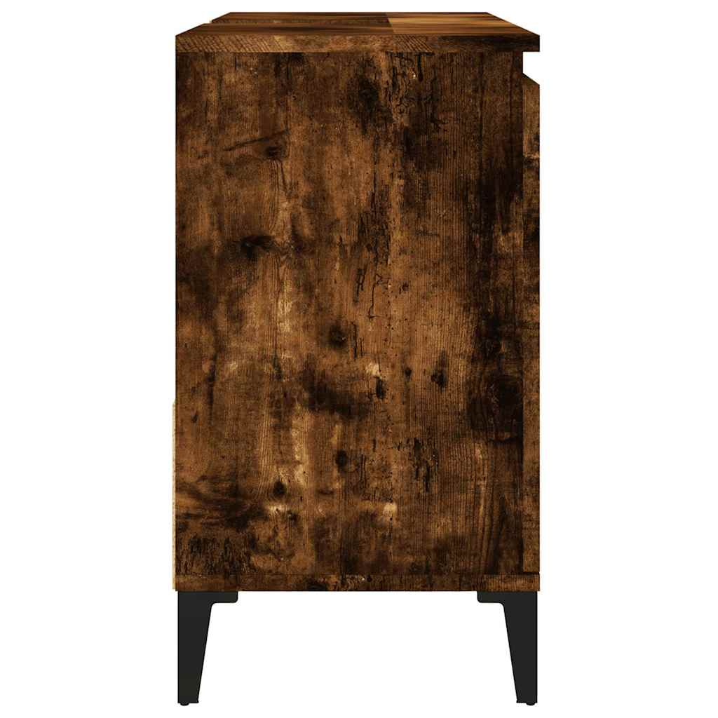 Badschrank Räuchereiche 65x33x60 cm Holzwerkstoff