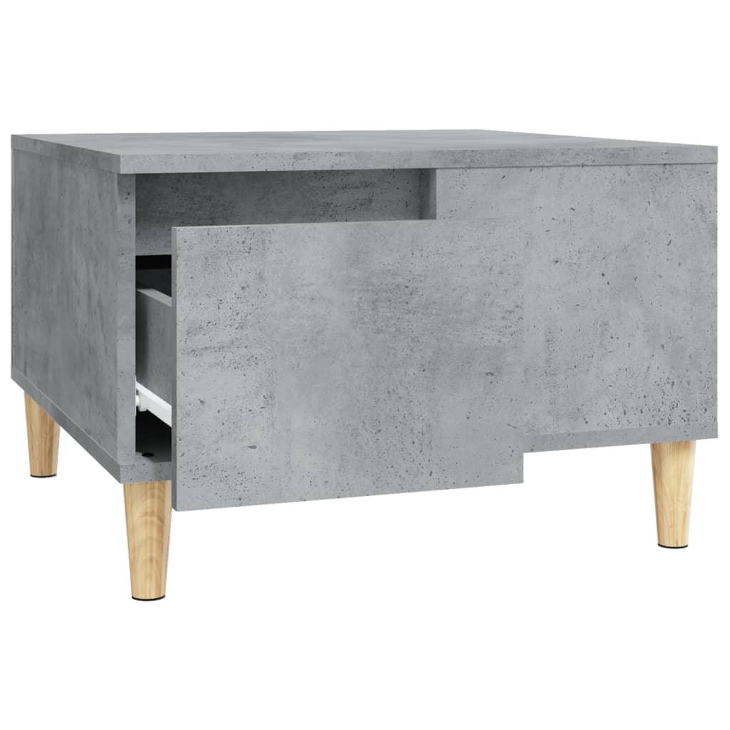 Table basse gris béton 55x55x36,5 cm en bois