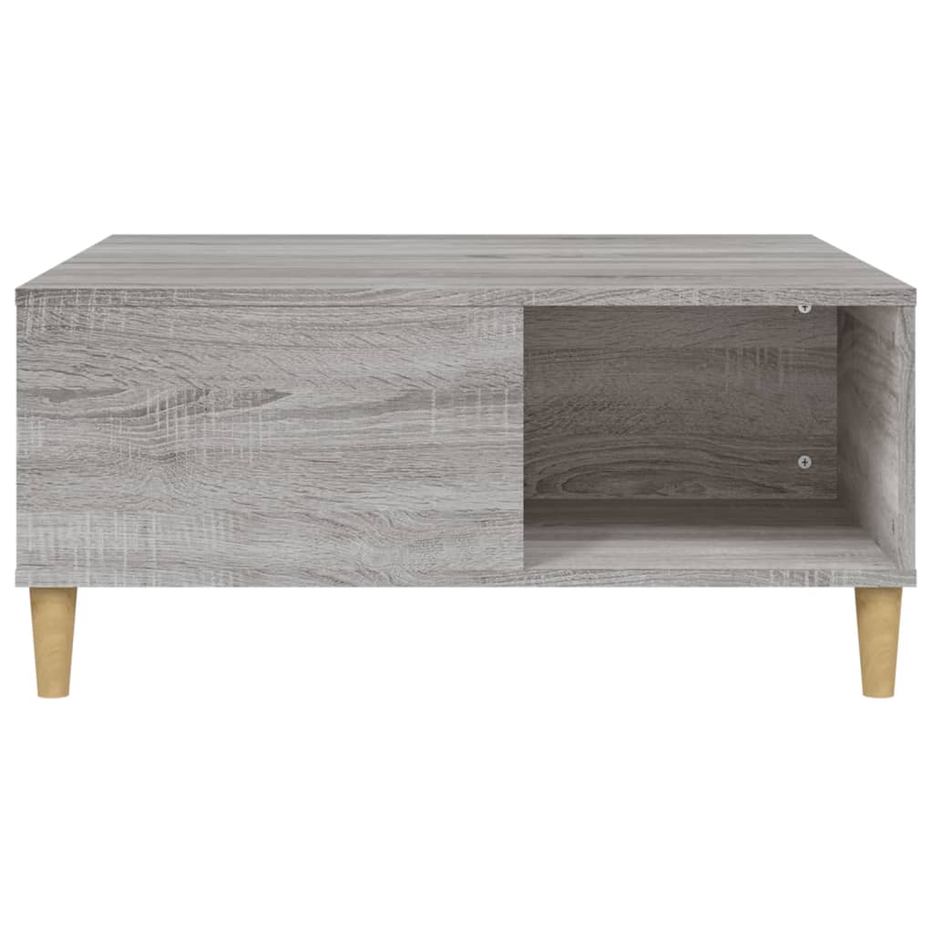Table basse Sonoma grise 80x80x36,5 cm en bois
