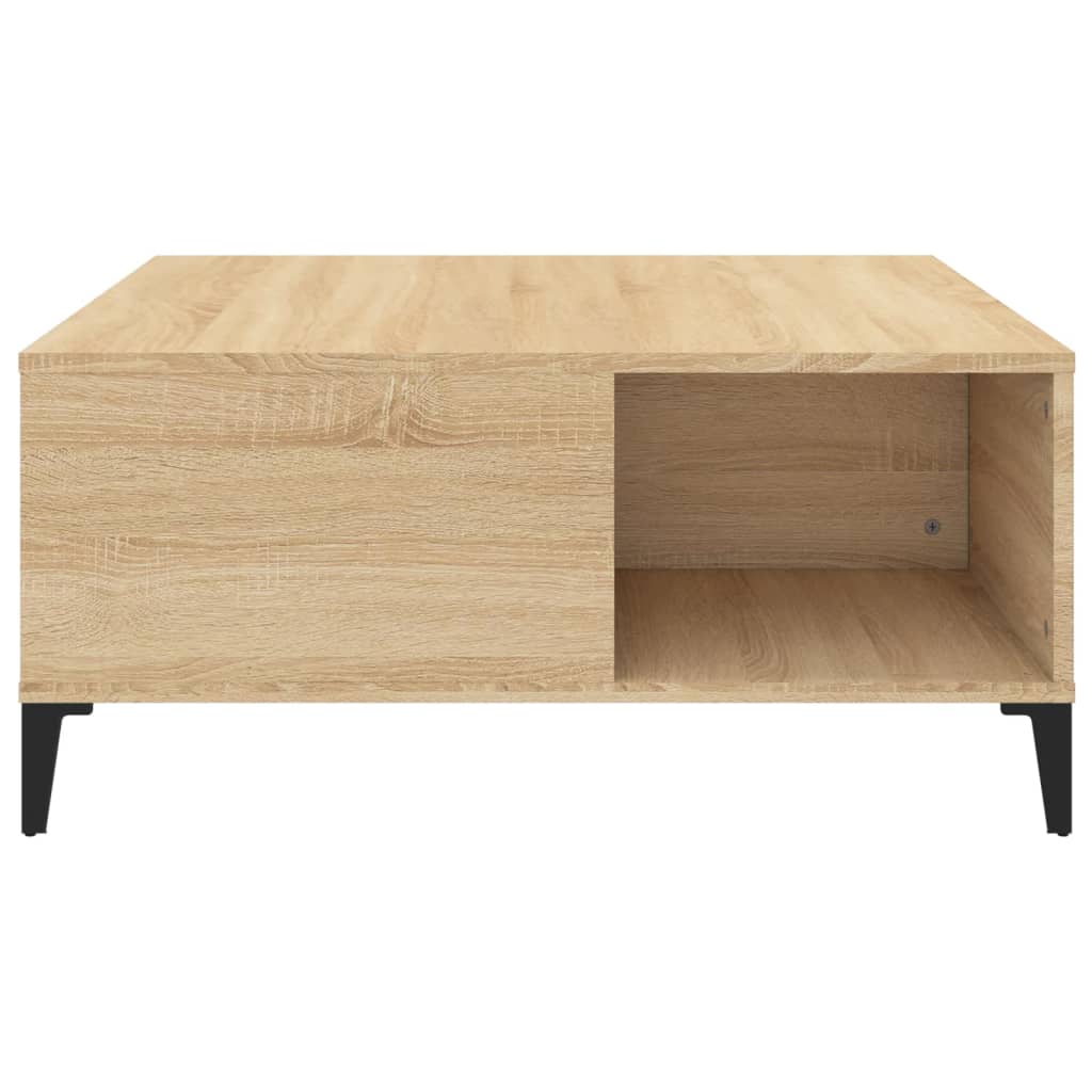 Table basse chêne Sonoma 80x80x36,5 cm matière bois