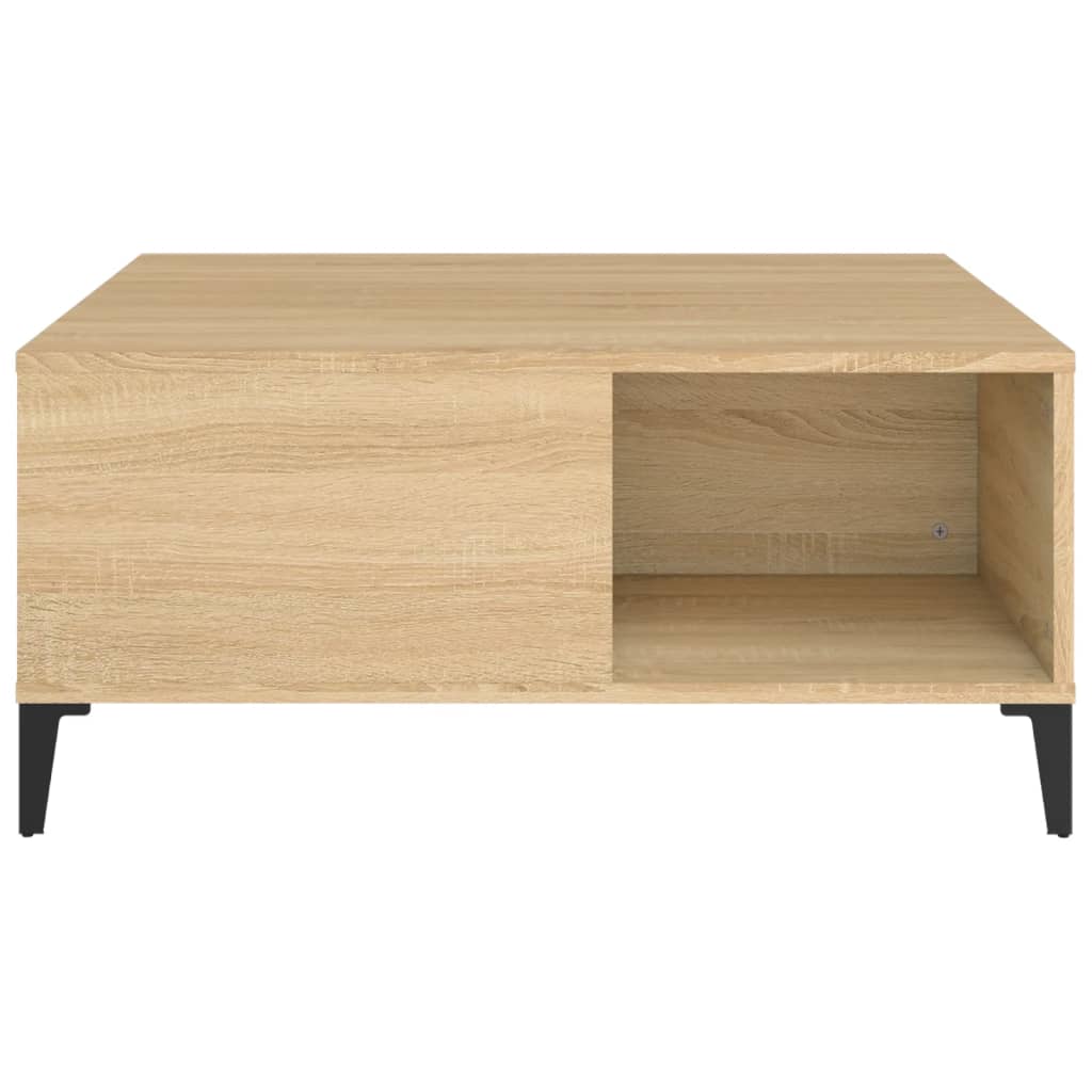 Table basse chêne Sonoma 80x80x36,5 cm matière bois