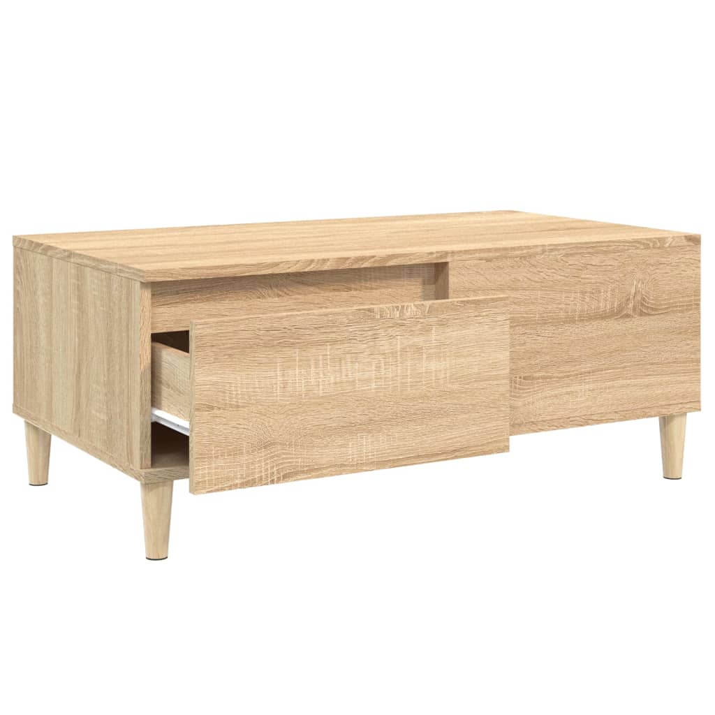 Table basse chêne Sonoma 90x50x36,5 cm en bois