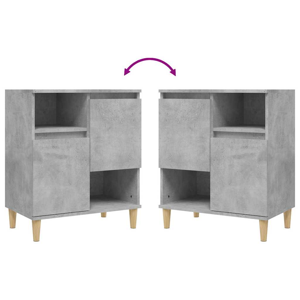 Sideboard Betongrau 60x35x70 cm Holzwerkstoff