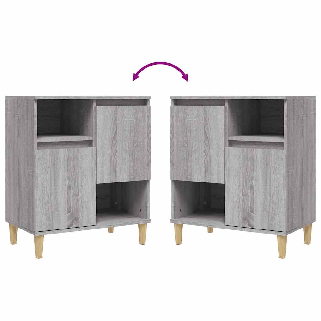 Sideboard Grau Sonoma 60x35x70 cm Holzwerkstoff