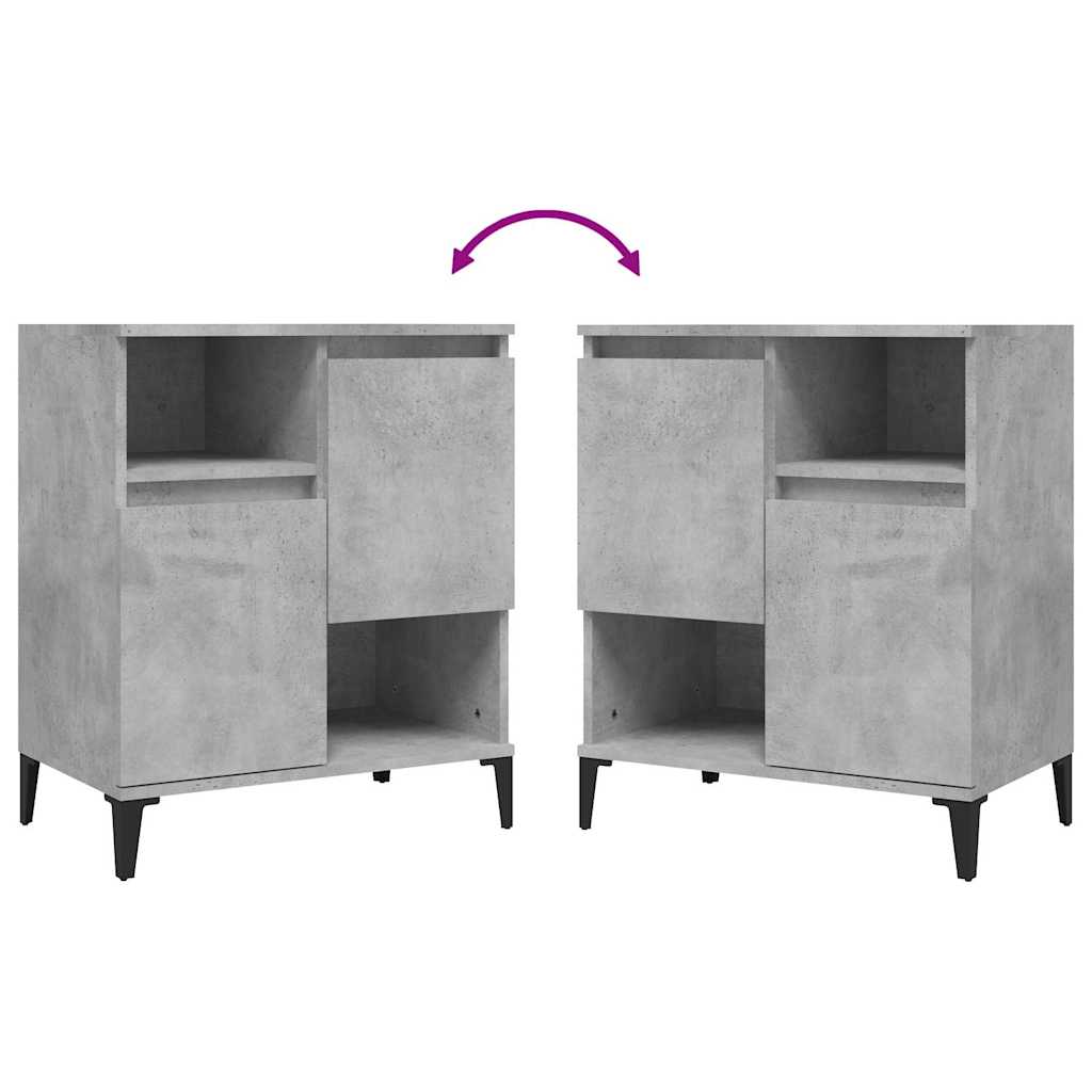 Sideboard Betongrau 60x35x70 cm Holzwerkstoff
