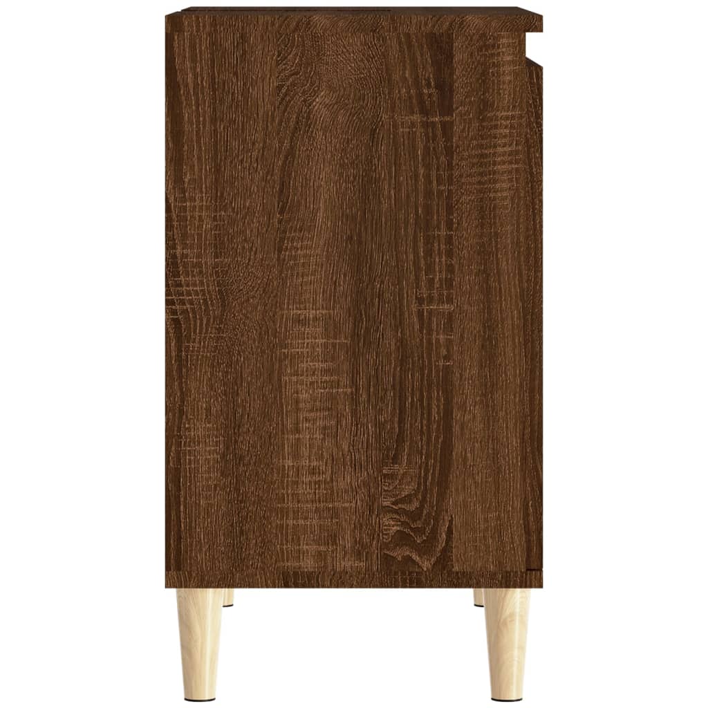 Meuble vasque aspect chêne marron 58x33x60 cm