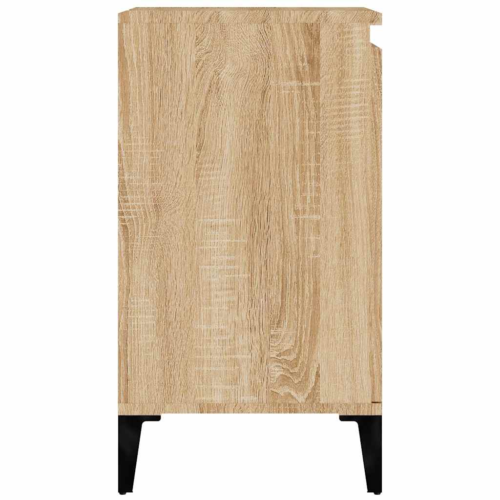 Waschbeckenunterschrank Sonoma-Eiche 58x33x60 cm Holzwerkstoff