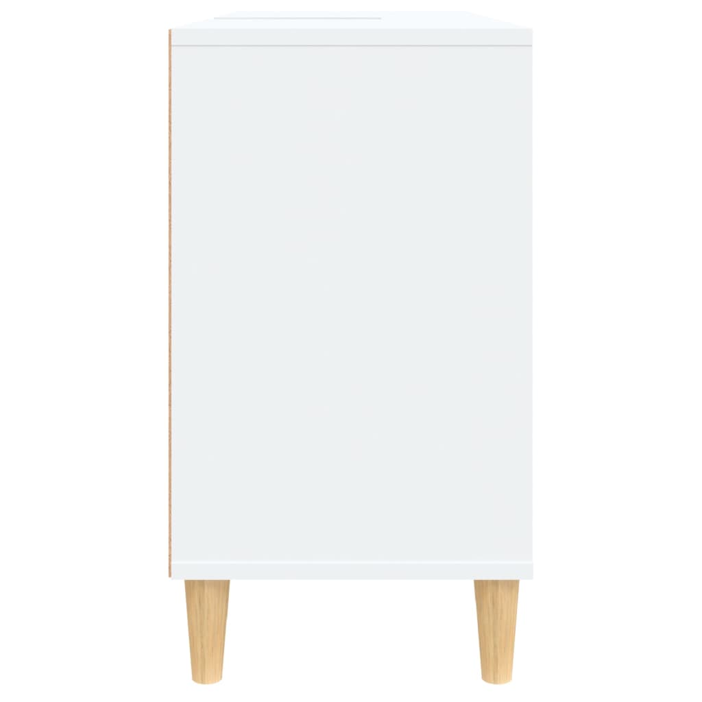 Meuble vasque blanc 80x33x60 cm en bois