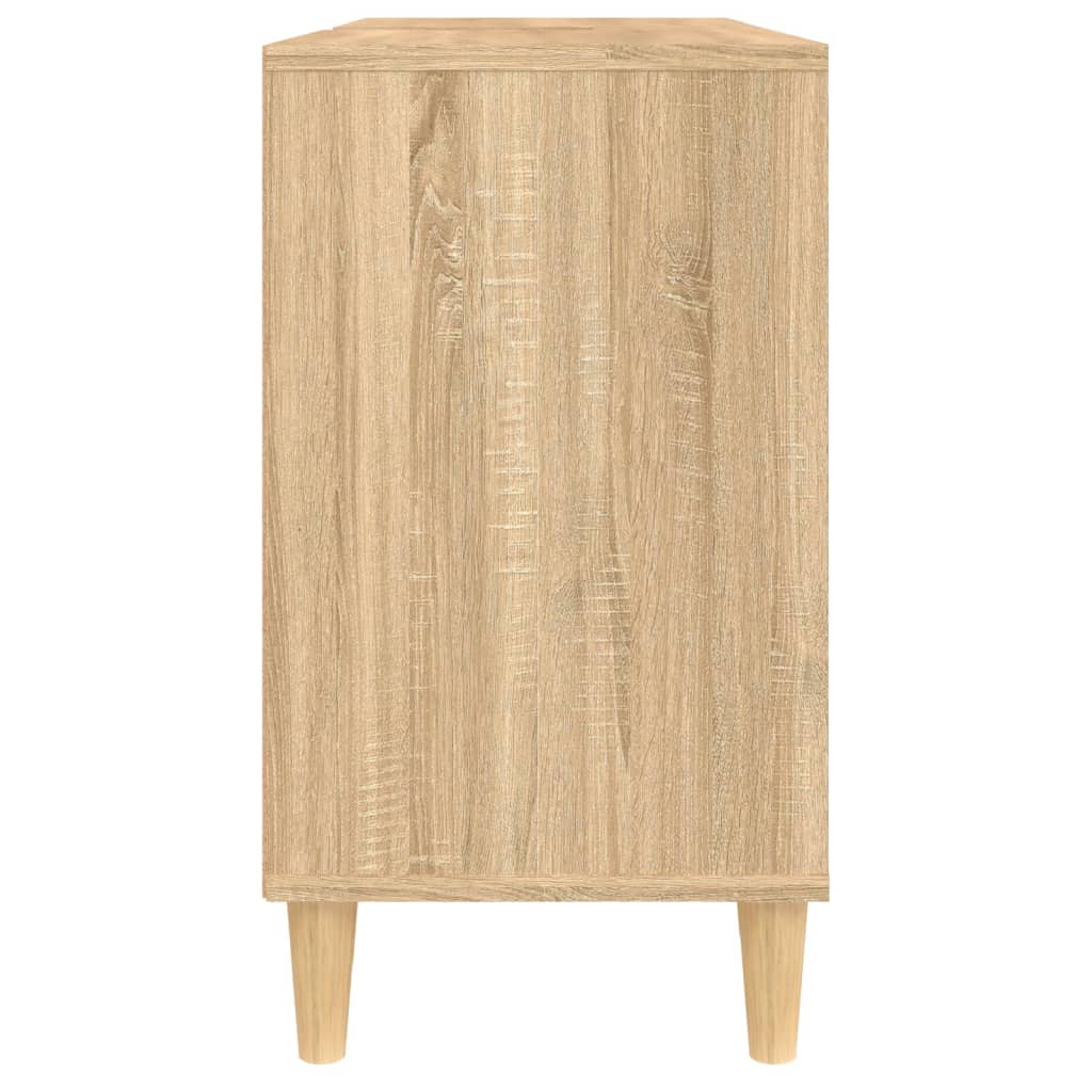 Waschbeckenunterschrank Sonoma-Eiche 80x33x60 cm Holzwerkstoff