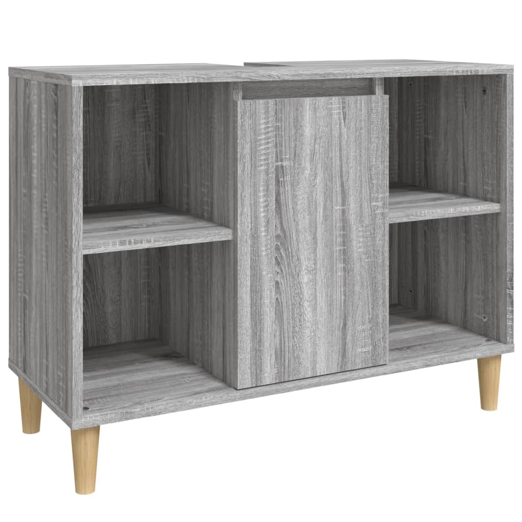 Meuble vasque Sonoma gris 80x33x60 cm en bois