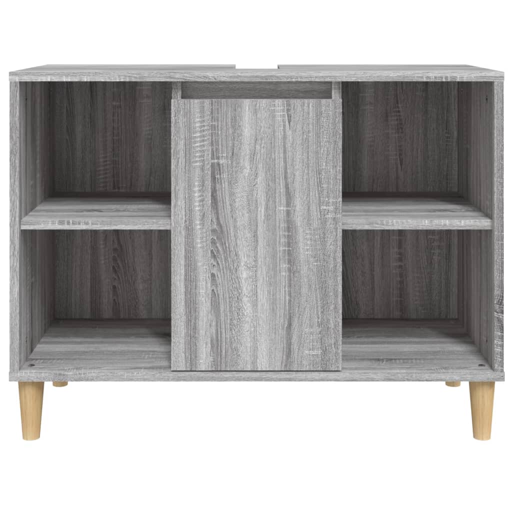 Meuble vasque Sonoma gris 80x33x60 cm en bois