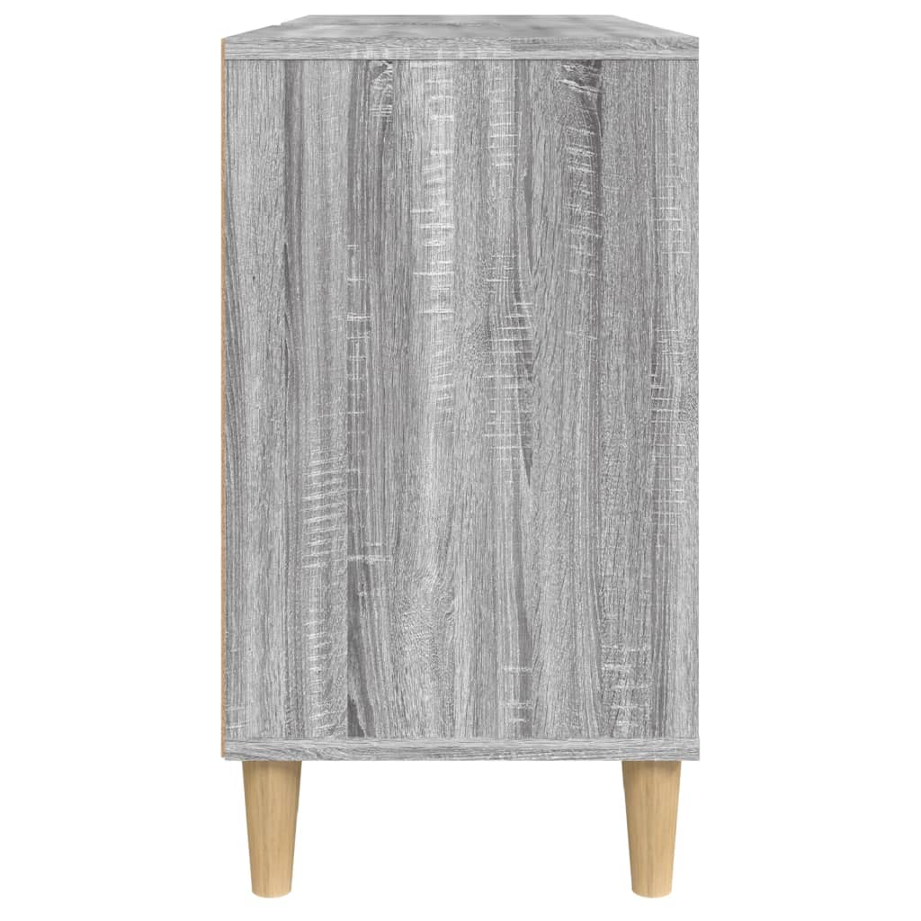 Waschbeckenunterschrank Grau Sonoma 80x33x60 cm Holzwerkstoff