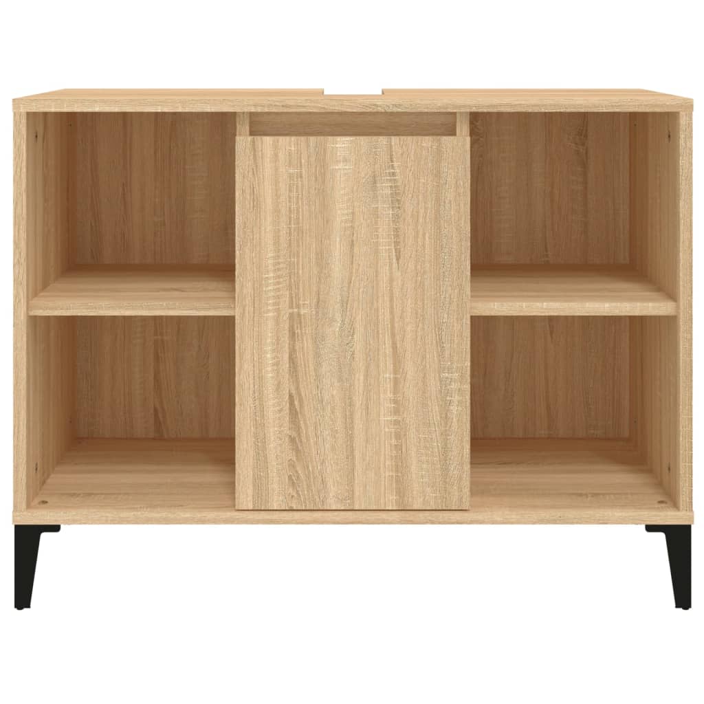 Meuble vasque en chêne Sonoma 80x33x60 cm en bois