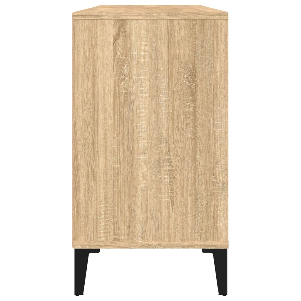 Meuble vasque en chêne Sonoma 80x33x60 cm en bois