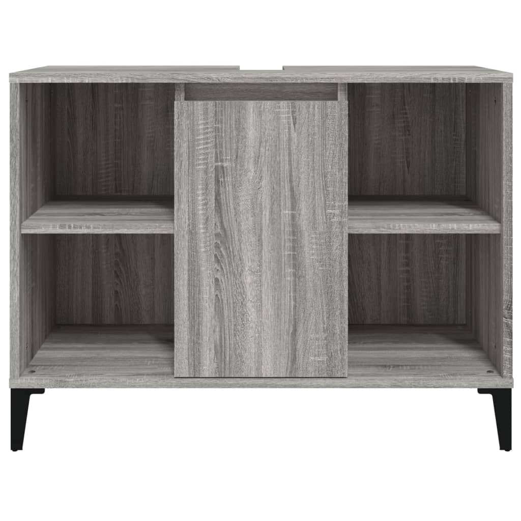 Meuble vasque Sonoma gris 80x33x60 cm en bois