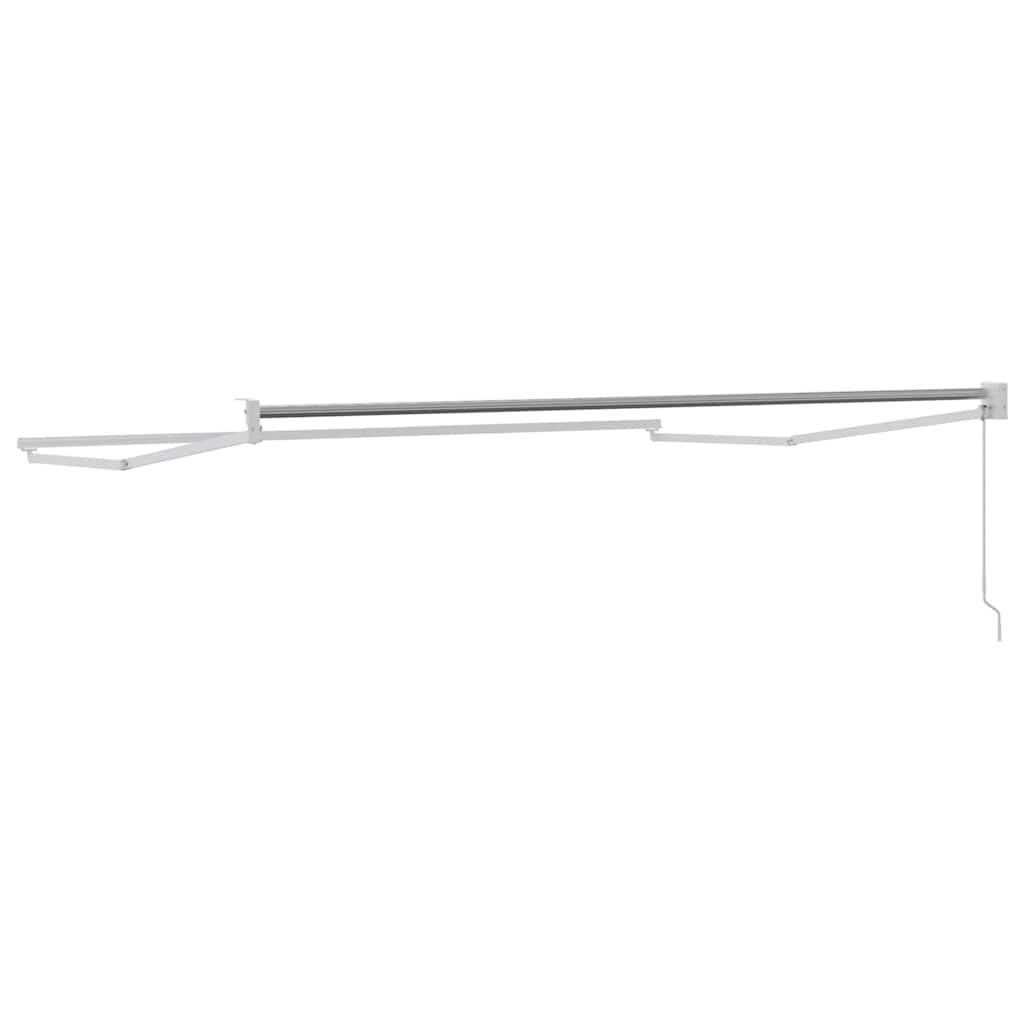 Ausziehbarer Sonnenschirmrahmen Weiß 300 x 250 cm Aluminium