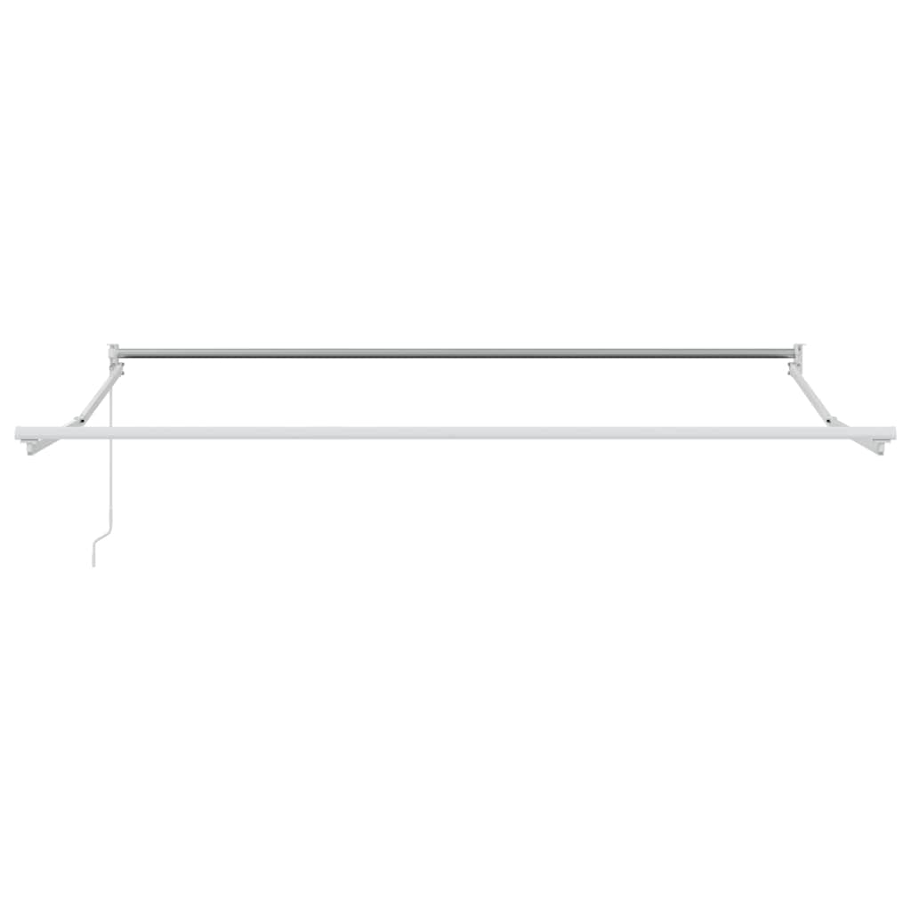 Ausziehbarer Sonnenschirmrahmen Weiß 300 x 250 cm Aluminium
