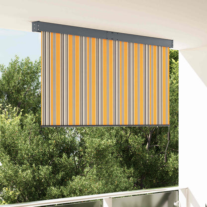 Rollo Gelb und Blau 180 x 250 cm Stoff und Aluminium