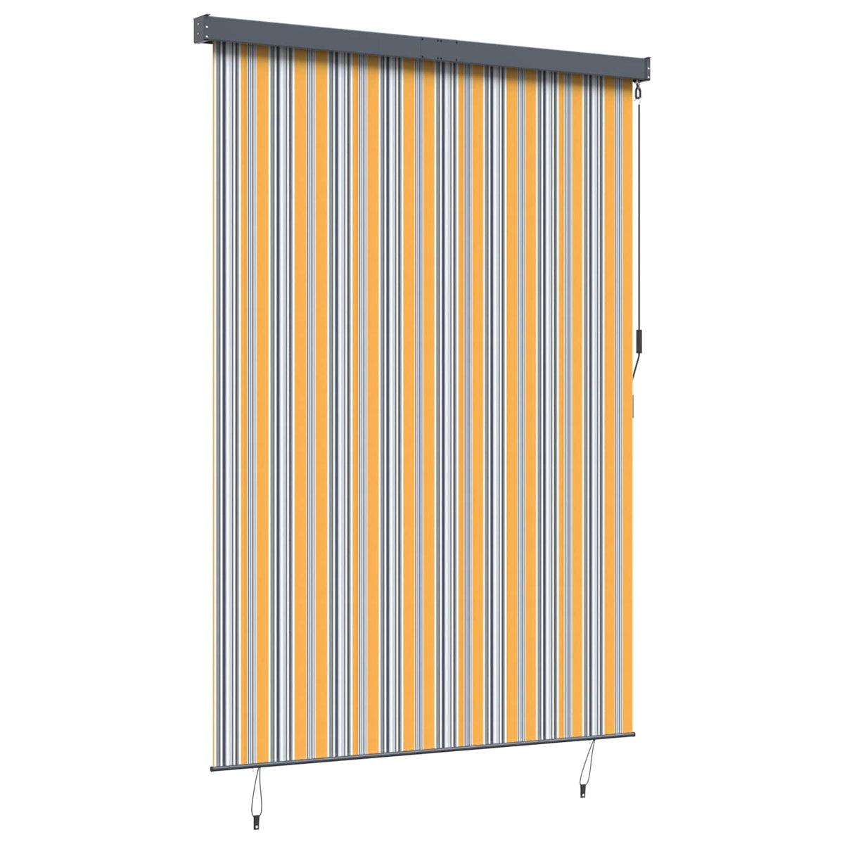 Rollo Gelb und Blau 180 x 250 cm Stoff und Aluminium