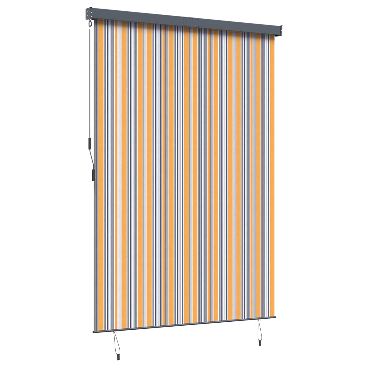 Rollo Gelb und Blau 180 x 250 cm Stoff und Aluminium