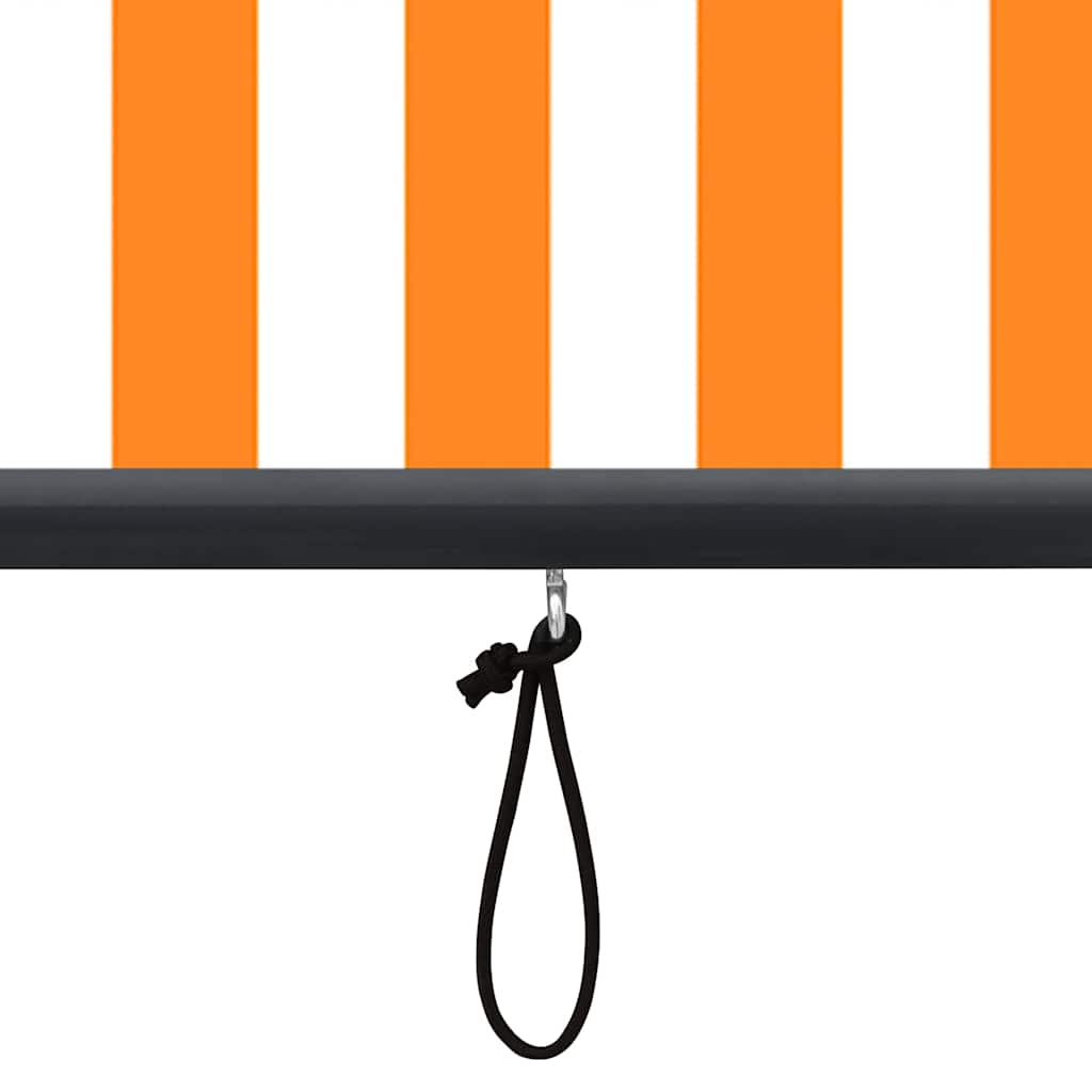 Rollo Weiß und Orange 180 x 250 cm Stoff und Aluminium