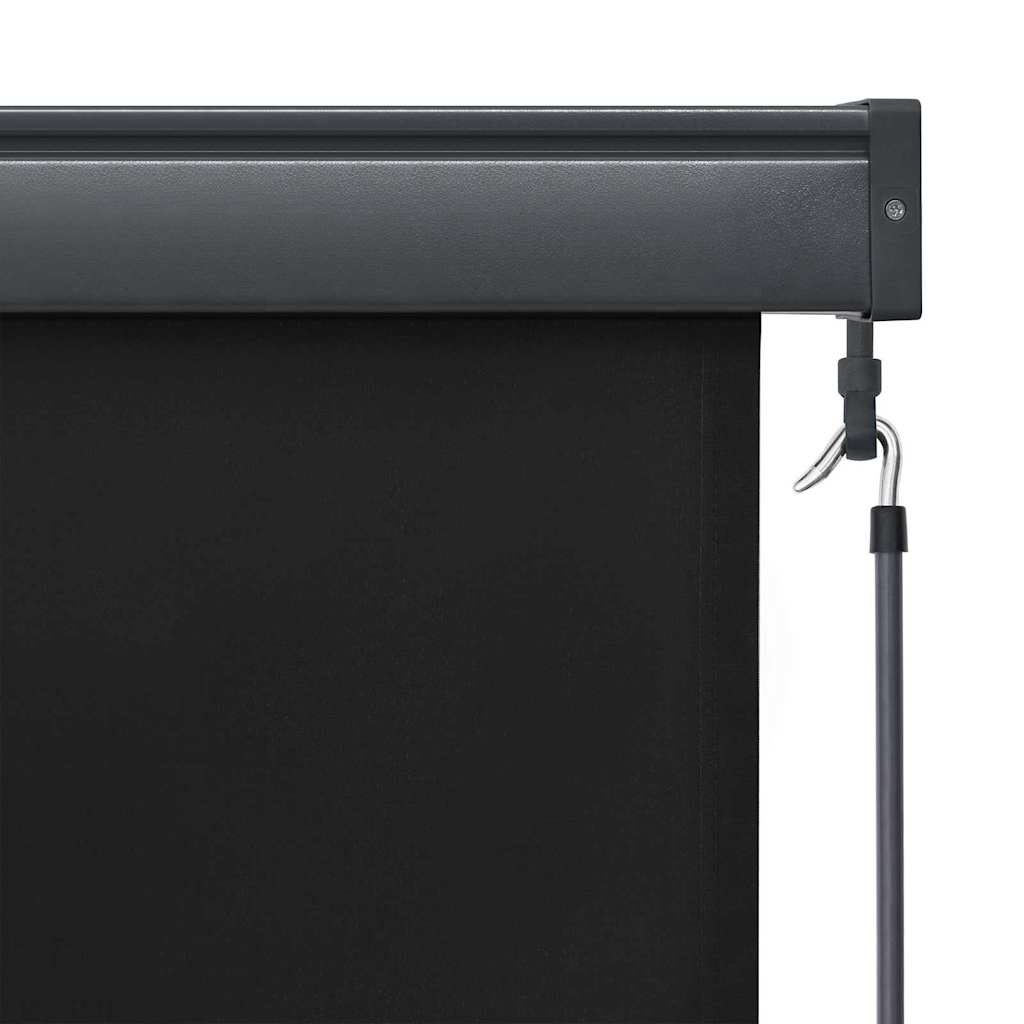 Rollo Anthrazit 180 x 250 cm Stoff und Aluminium