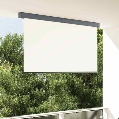 Rollo Creme 180 x 250 cm Stoff und Aluminium