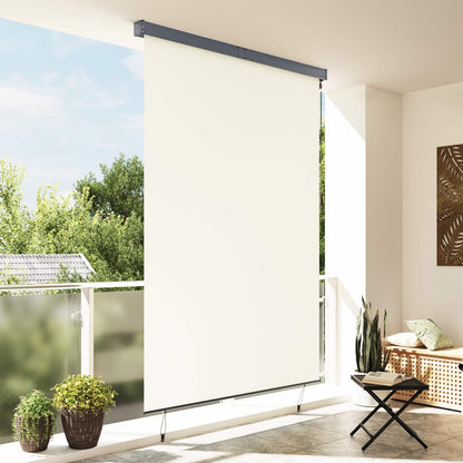 Rollo Creme 180 x 250 cm Stoff und Aluminium