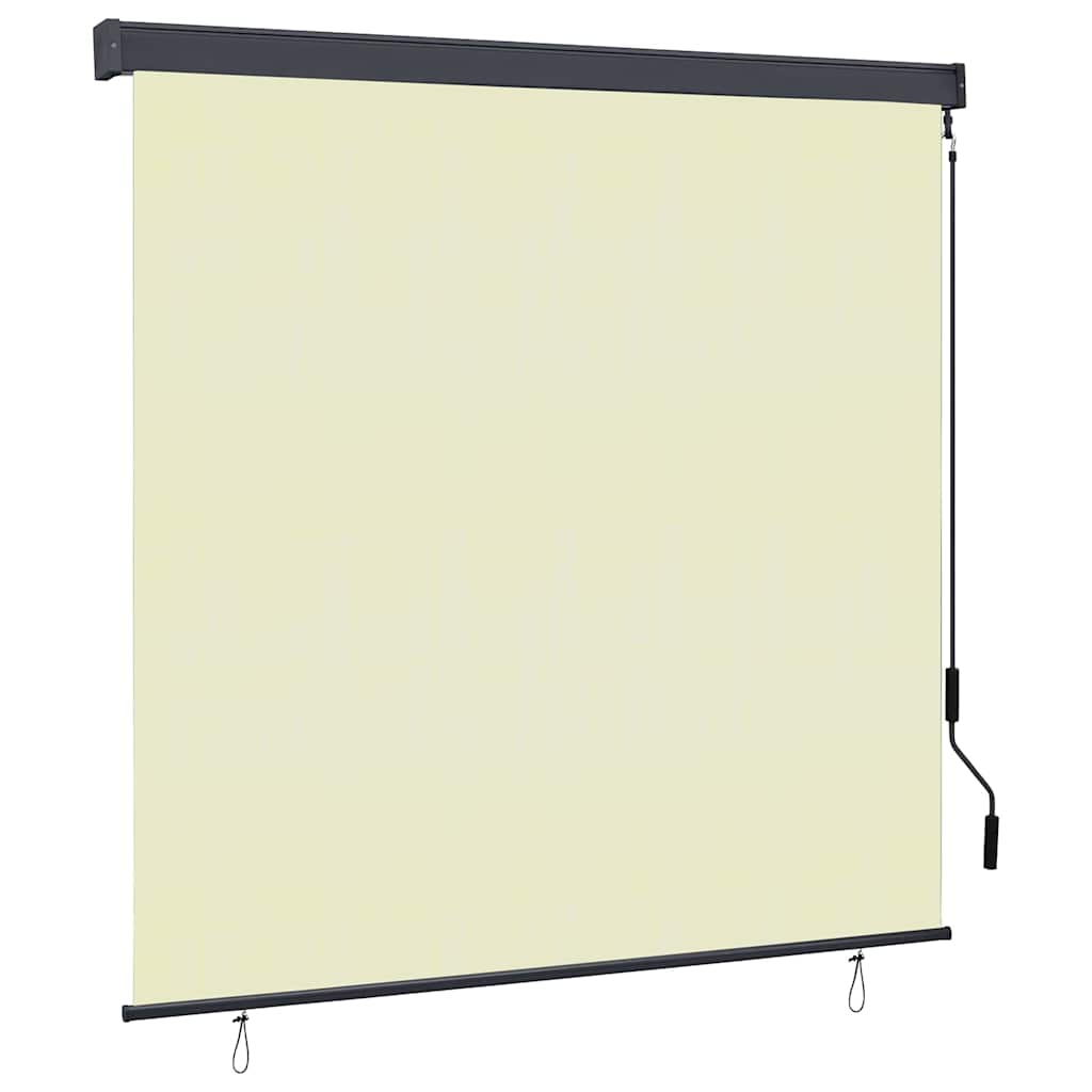 Rollo Creme 180 x 250 cm Stoff und Aluminium