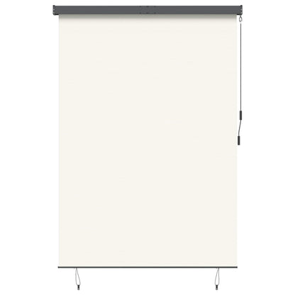 Rollo Creme 180 x 250 cm Stoff und Aluminium