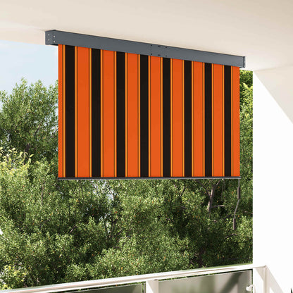 Rollo Orange und Braun 180 x 250 cm Stoff und Aluminium