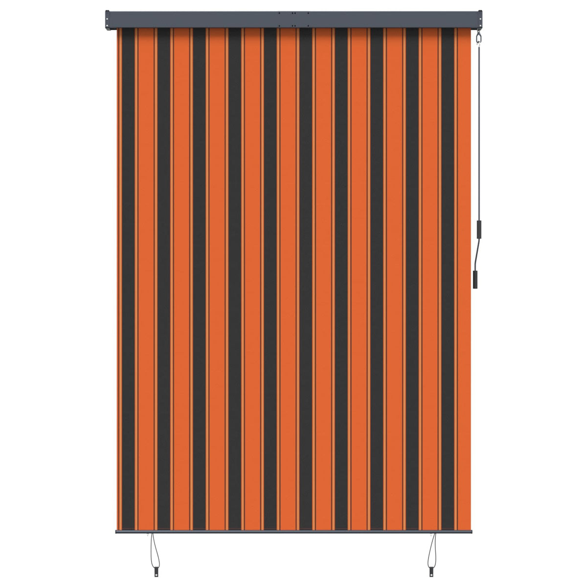 Rollo Orange und Braun 180 x 250 cm Stoff und Aluminium
