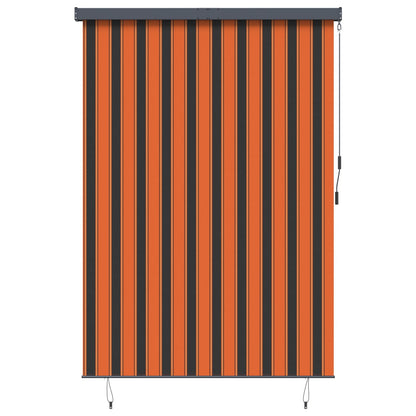 Rollo Orange und Braun 180 x 250 cm Stoff und Aluminium
