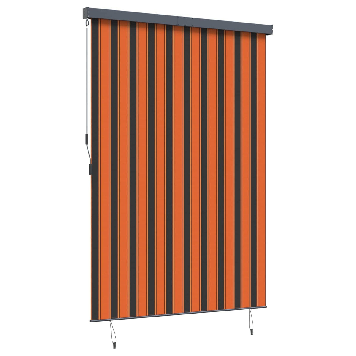 Rollo Orange und Braun 180 x 250 cm Stoff und Aluminium