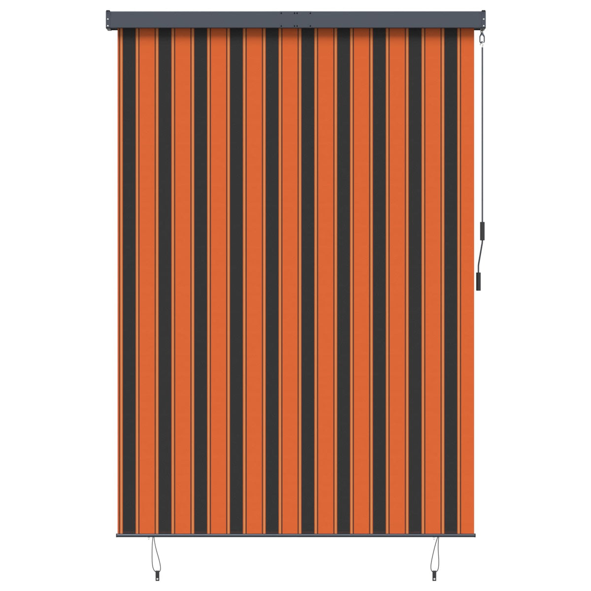 Rollo Orange und Braun 180 x 250 cm Stoff und Aluminium