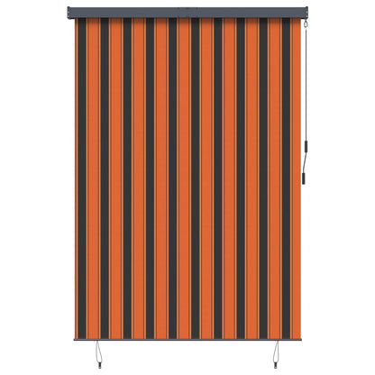 Rollo Orange und Braun 180 x 250 cm Stoff und Aluminium