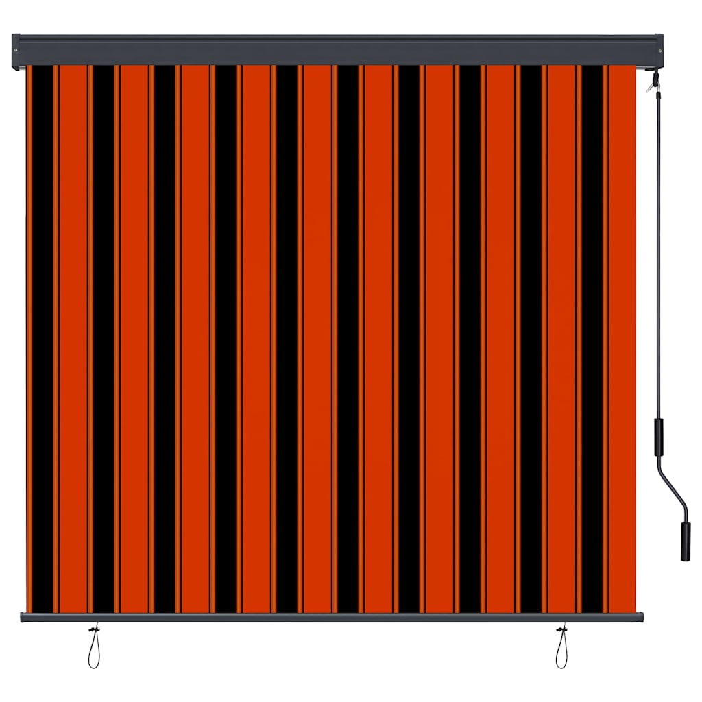 Rollo Orange und Braun 180 x 250 cm Stoff und Aluminium