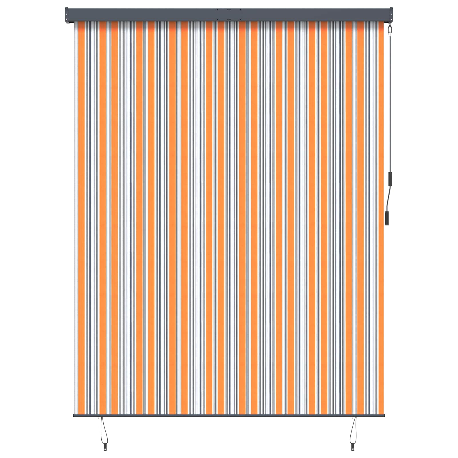 Rollo Gelb und Blau 200 x 250 cm Stoff und Aluminium