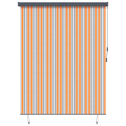 Rollo Gelb und Blau 200 x 250 cm Stoff und Aluminium