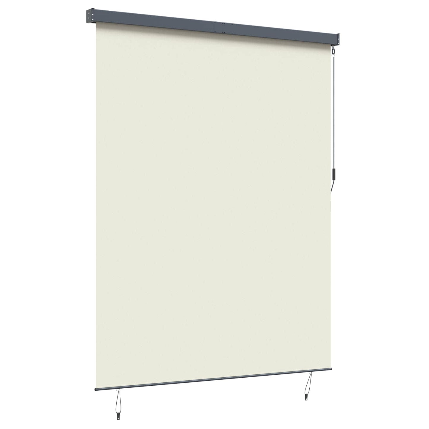 Rollo Creme 200 x 250 cm Stoff und Aluminium
