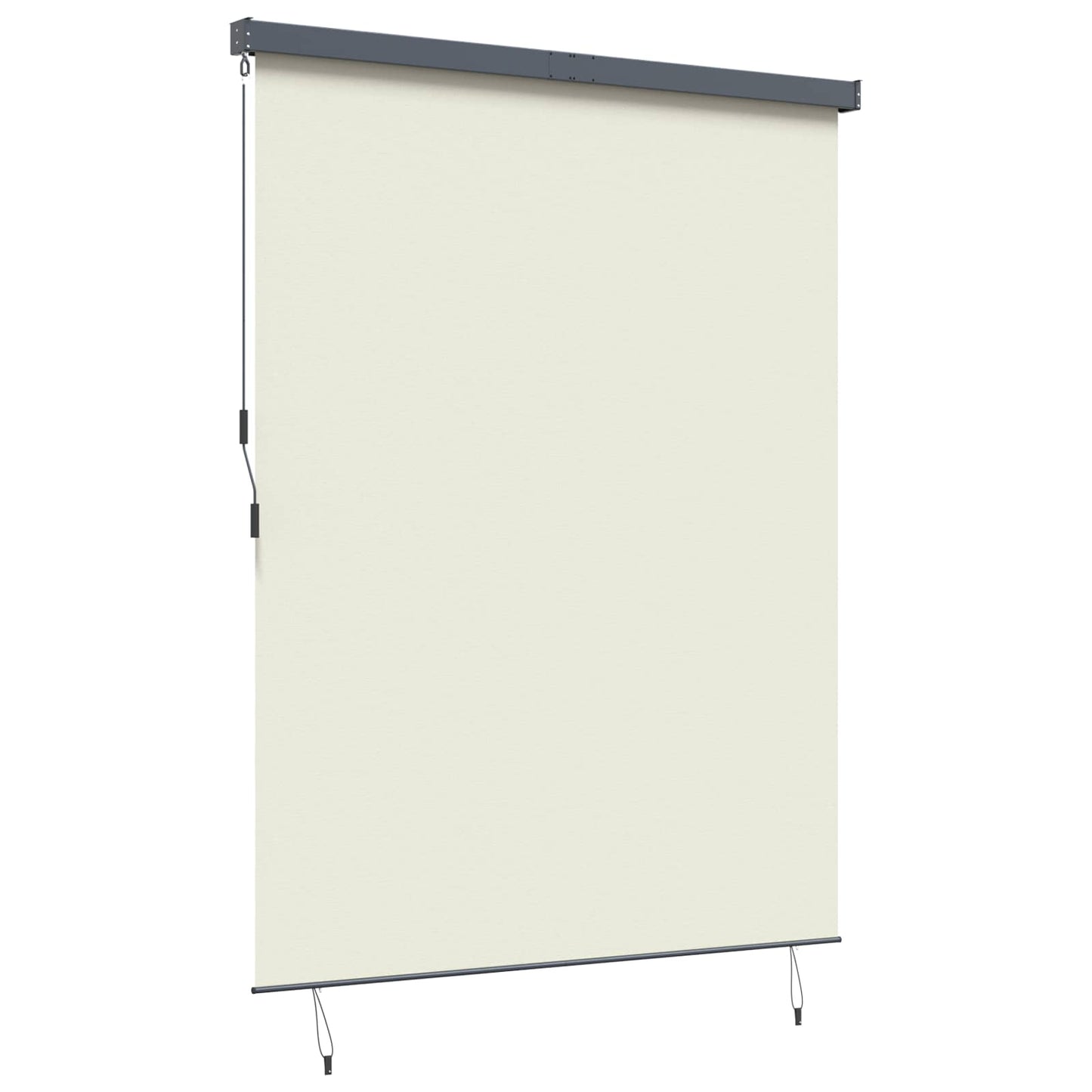 Rollo Creme 200 x 250 cm Stoff und Aluminium