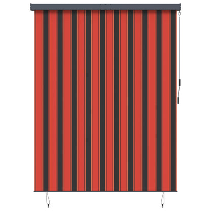 Rollo Orange und Braun 200 x 250 cm Stoff und Aluminium
